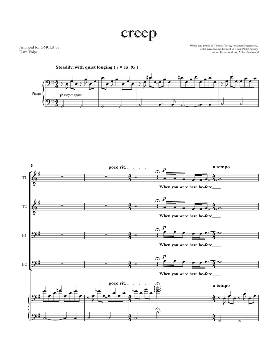 Creep TTBB scores gallery preview page 1