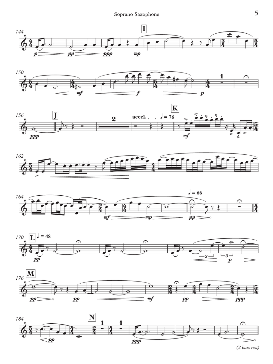 Machine (Solo Part) Soprano Saxophone scores gallery preview page 5