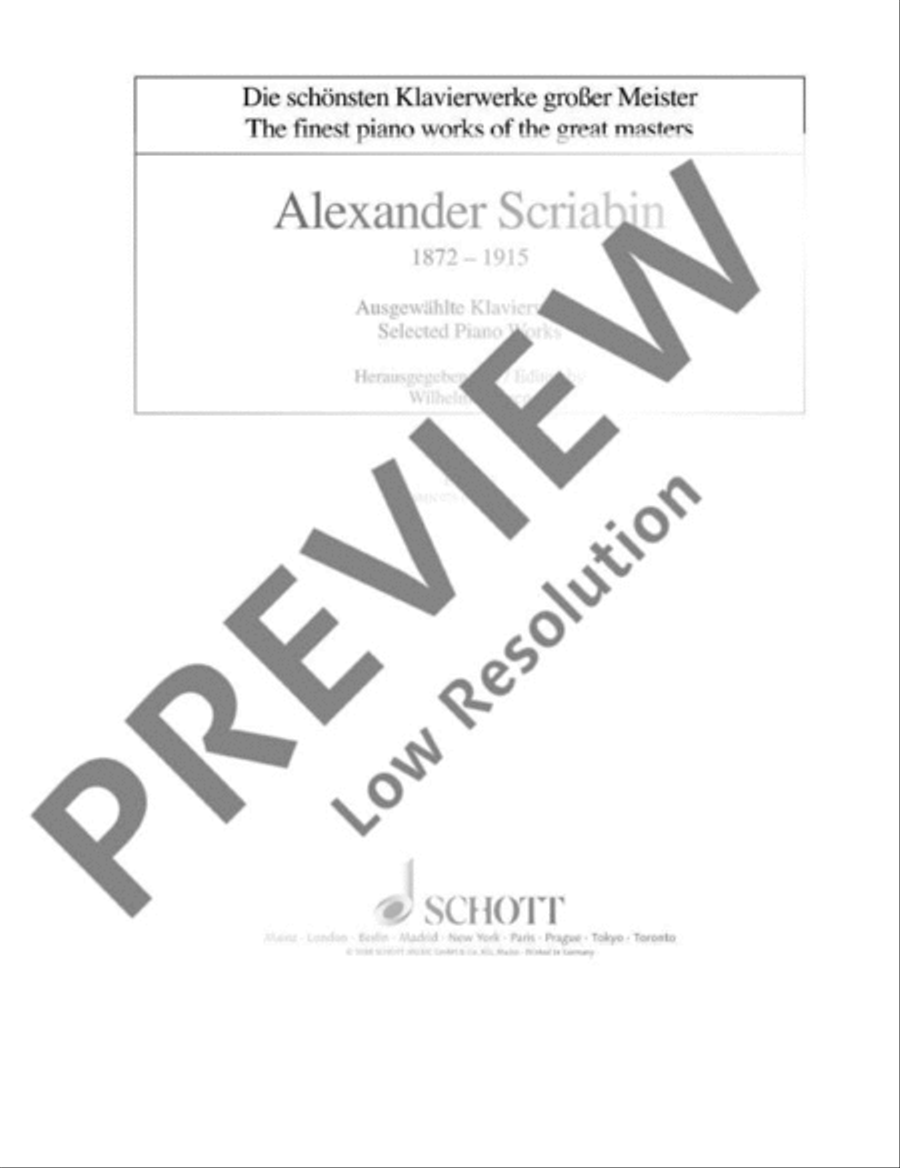 Selected Piano Works Piano Solo scores gallery preview page 2
