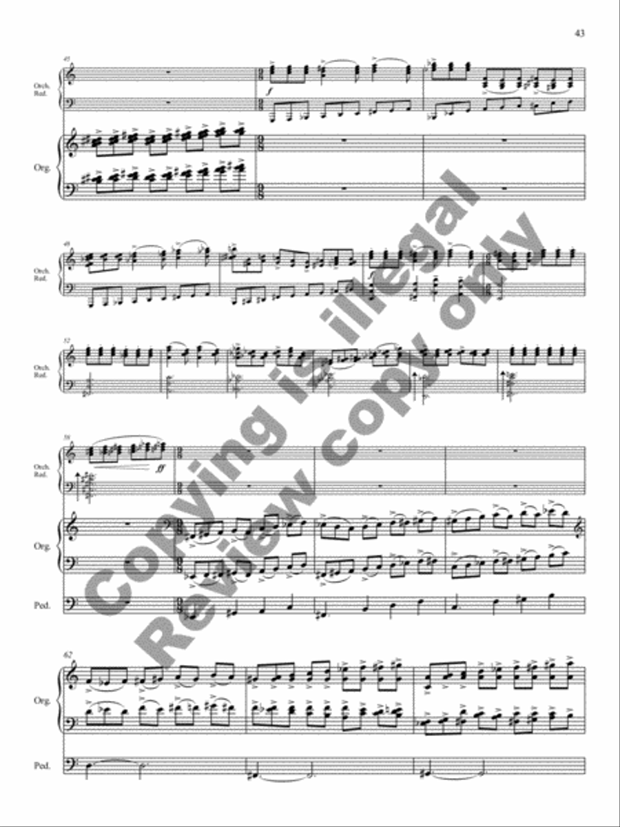 Triptych for Organ and Large Orchestra Orchestra scores gallery preview page 20