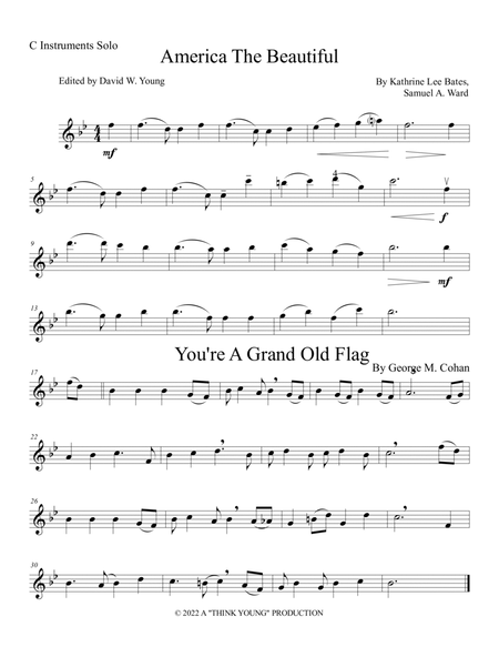 Six Solo Patriotic Selections For C Instruments