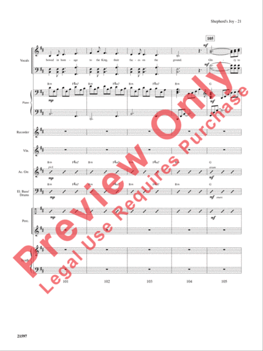 Shepherd's Joy Choir scores gallery preview page 22