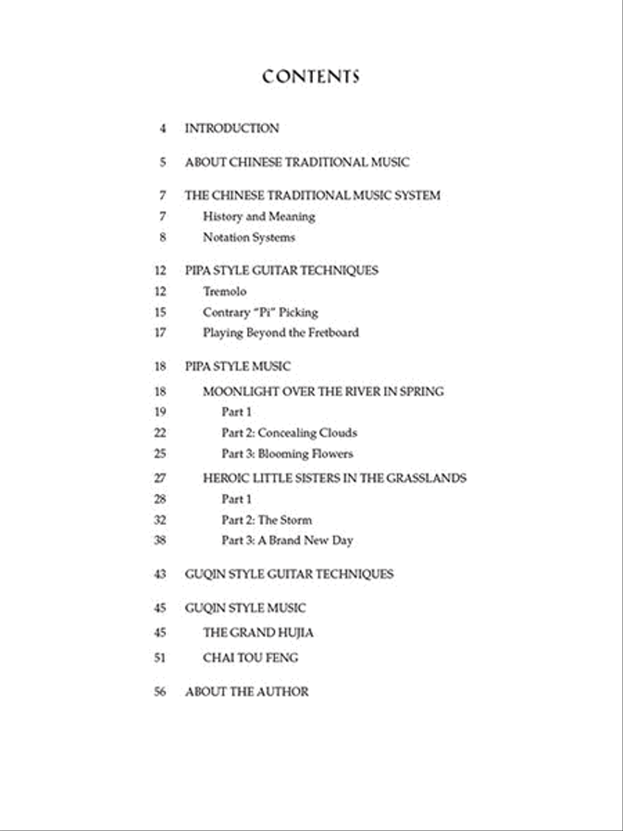 Chinese Music for Guitar Acoustic Guitar scores gallery preview page 2