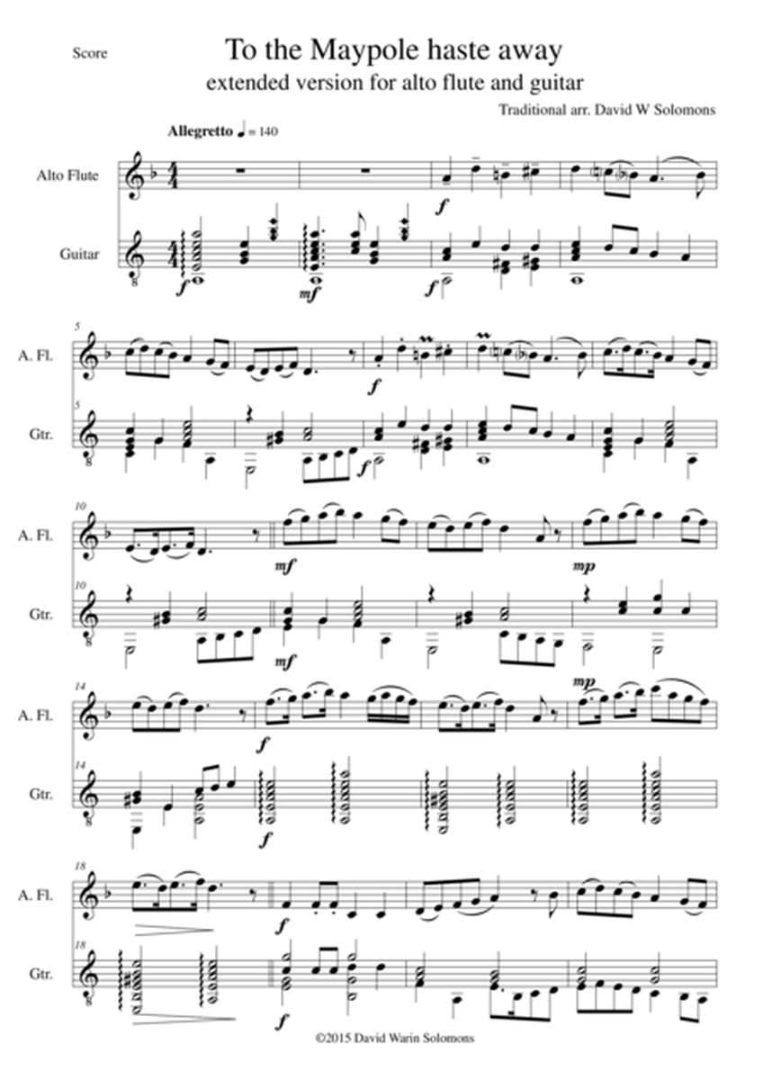 To the Maypole haste away - Extended version - for alto flute and guitar image number null