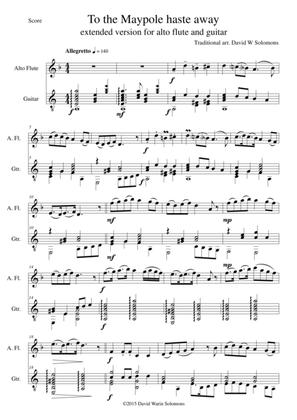 To the Maypole haste away - Extended version - for alto flute and guitar