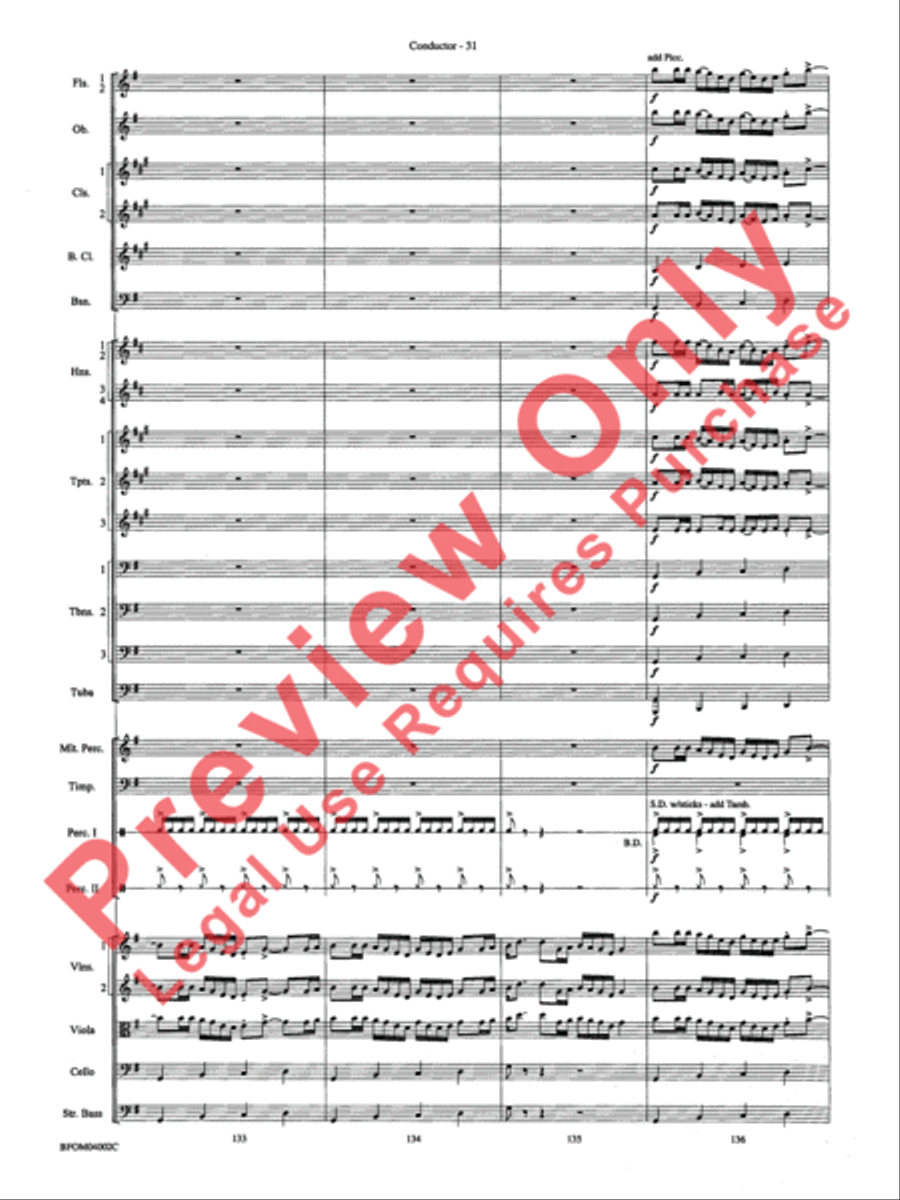 Prairiesong Full Orchestra scores gallery preview page 34