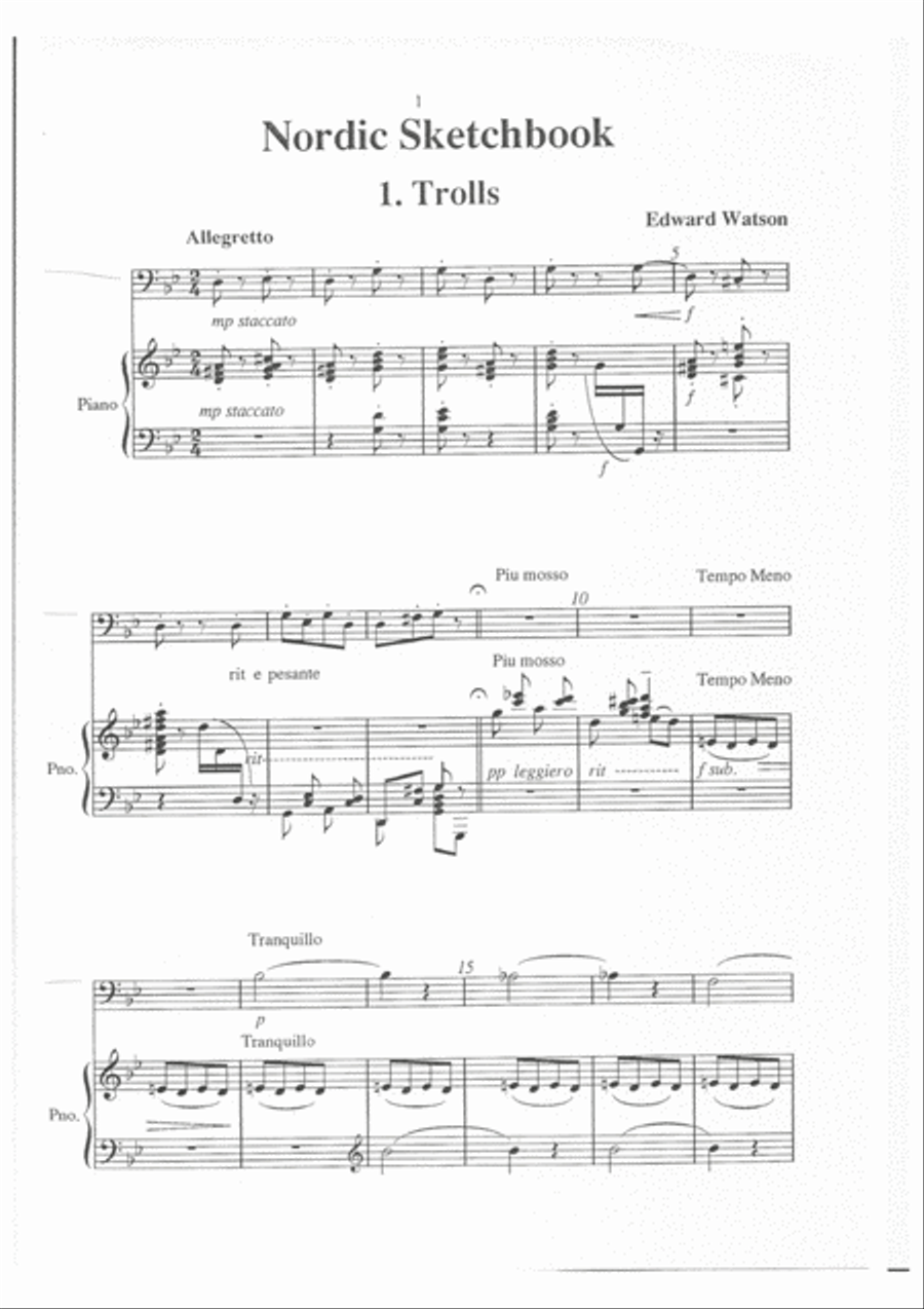A Nordic Sketch Book A Nordic Sketch Book Euphonium scores gallery preview page 2
