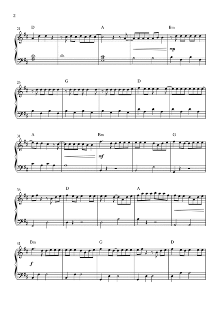 Shivers Easy Piano scores gallery preview page 2