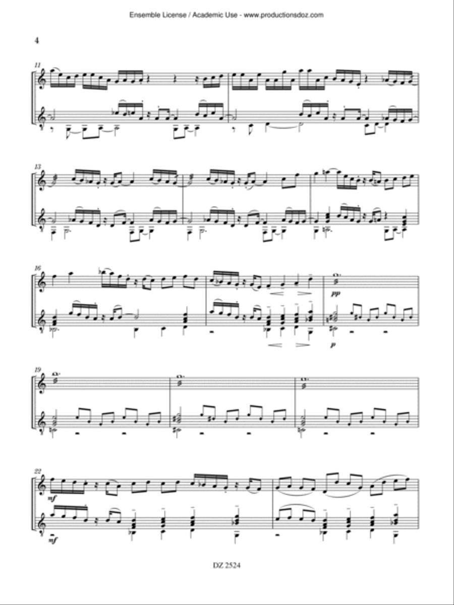Mare Classical Guitar scores gallery preview page 4