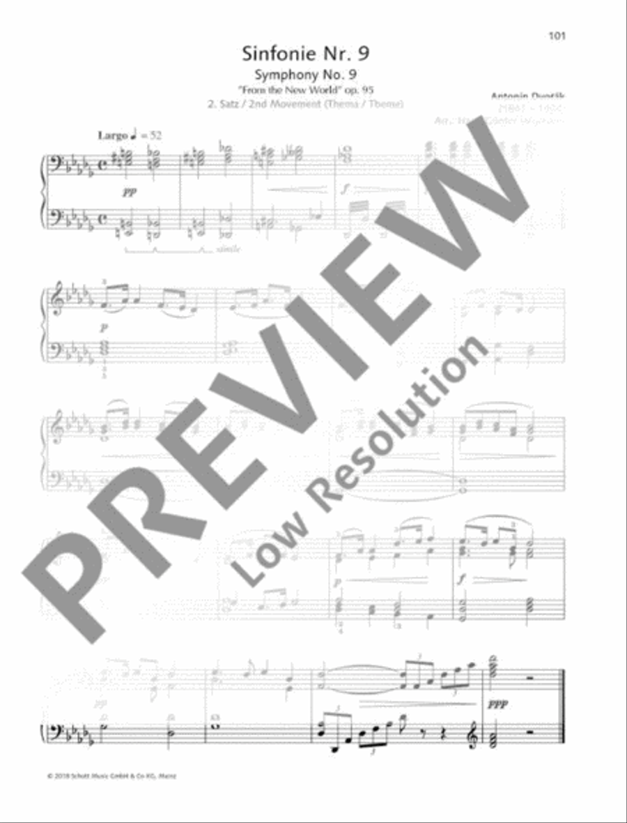 Symphony from the New World Piano Solo scores gallery preview page 2