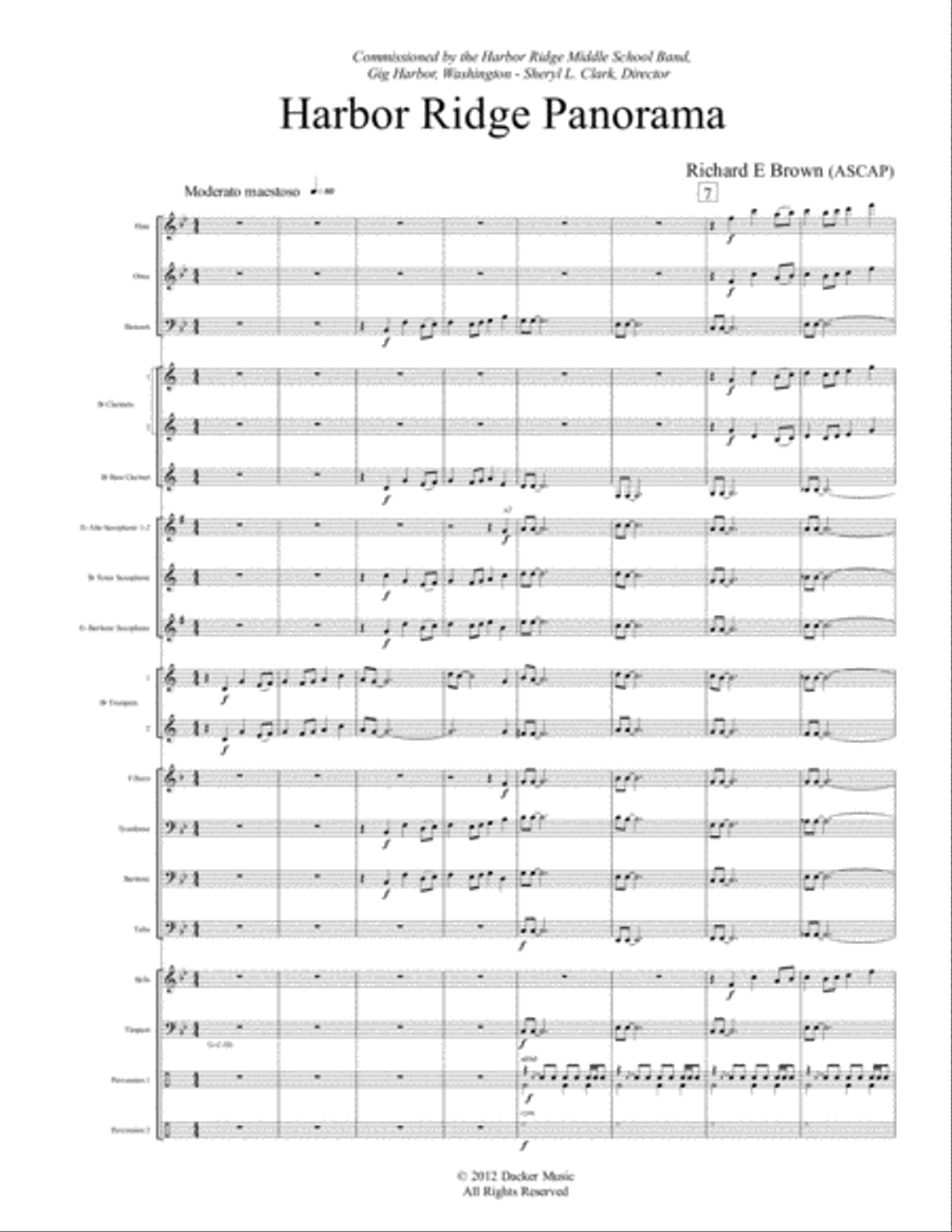Harbor Ridge Panorama Harbor Ridge Panorama Concert Band scores gallery preview page 3