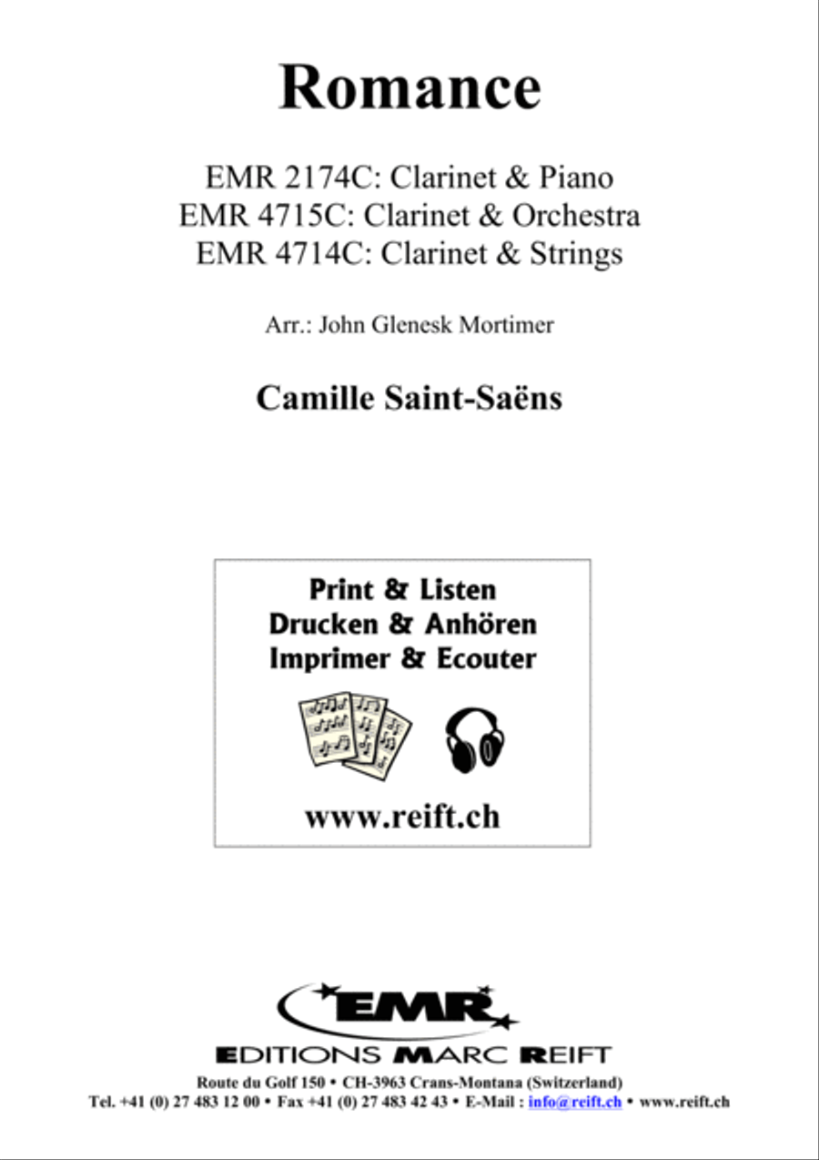 Romance Romance Clarinet Solo scores gallery preview page 2