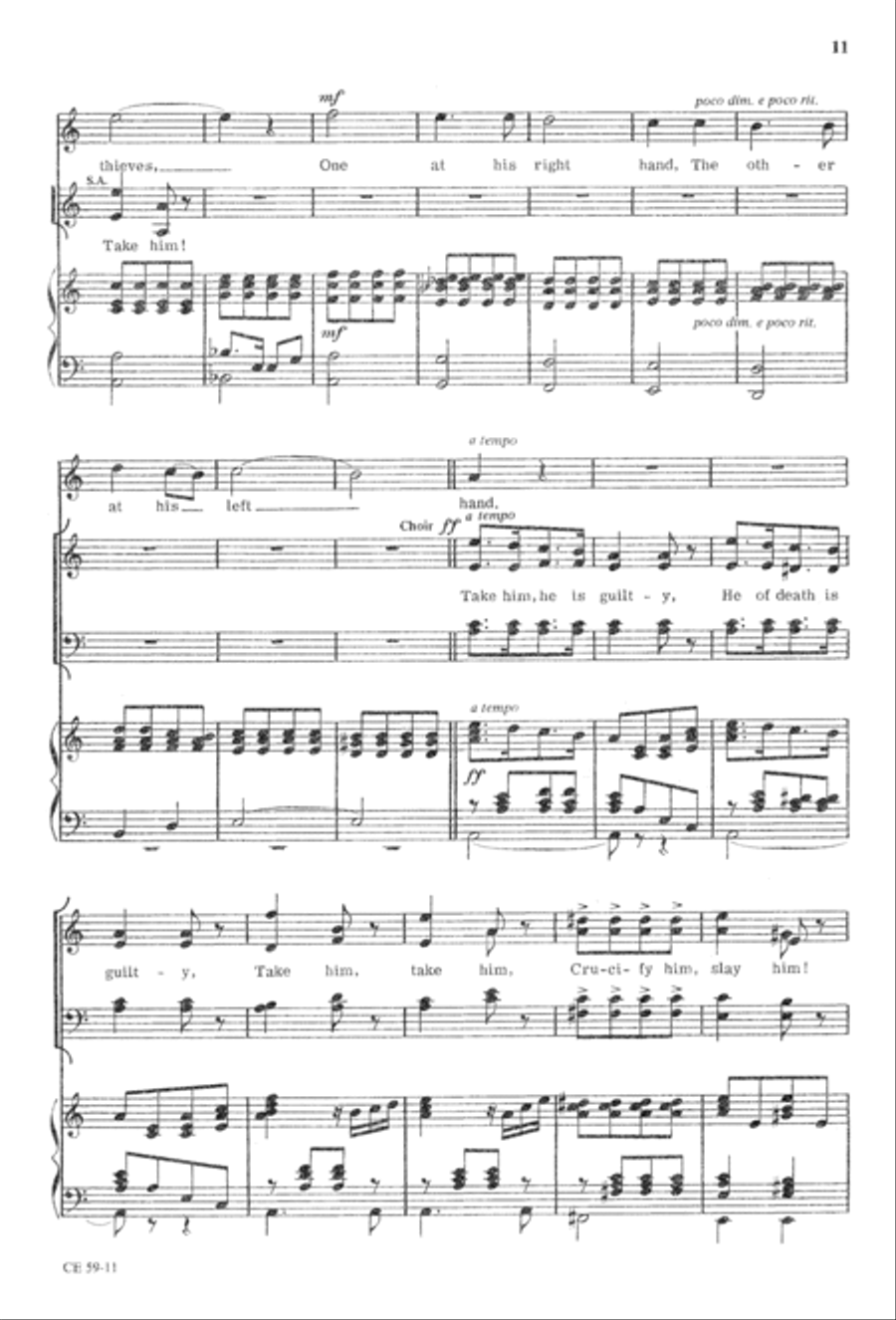 The Seven Last Words of Christ 4-Part scores gallery preview page 13