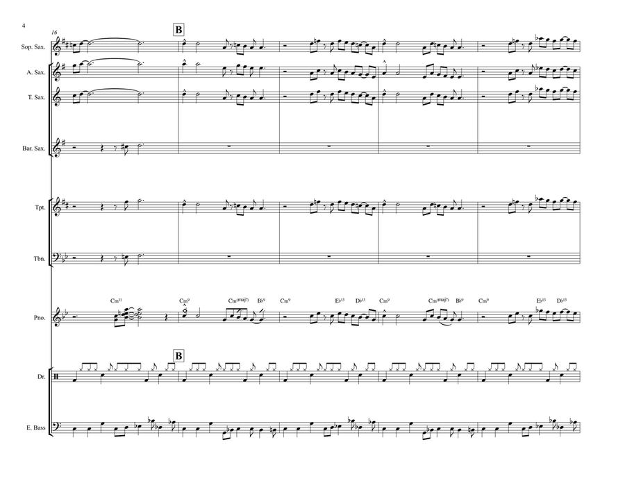 Whiplash - Arrangement for Jazz Ensemble Jazz Ensemble scores gallery preview page 4