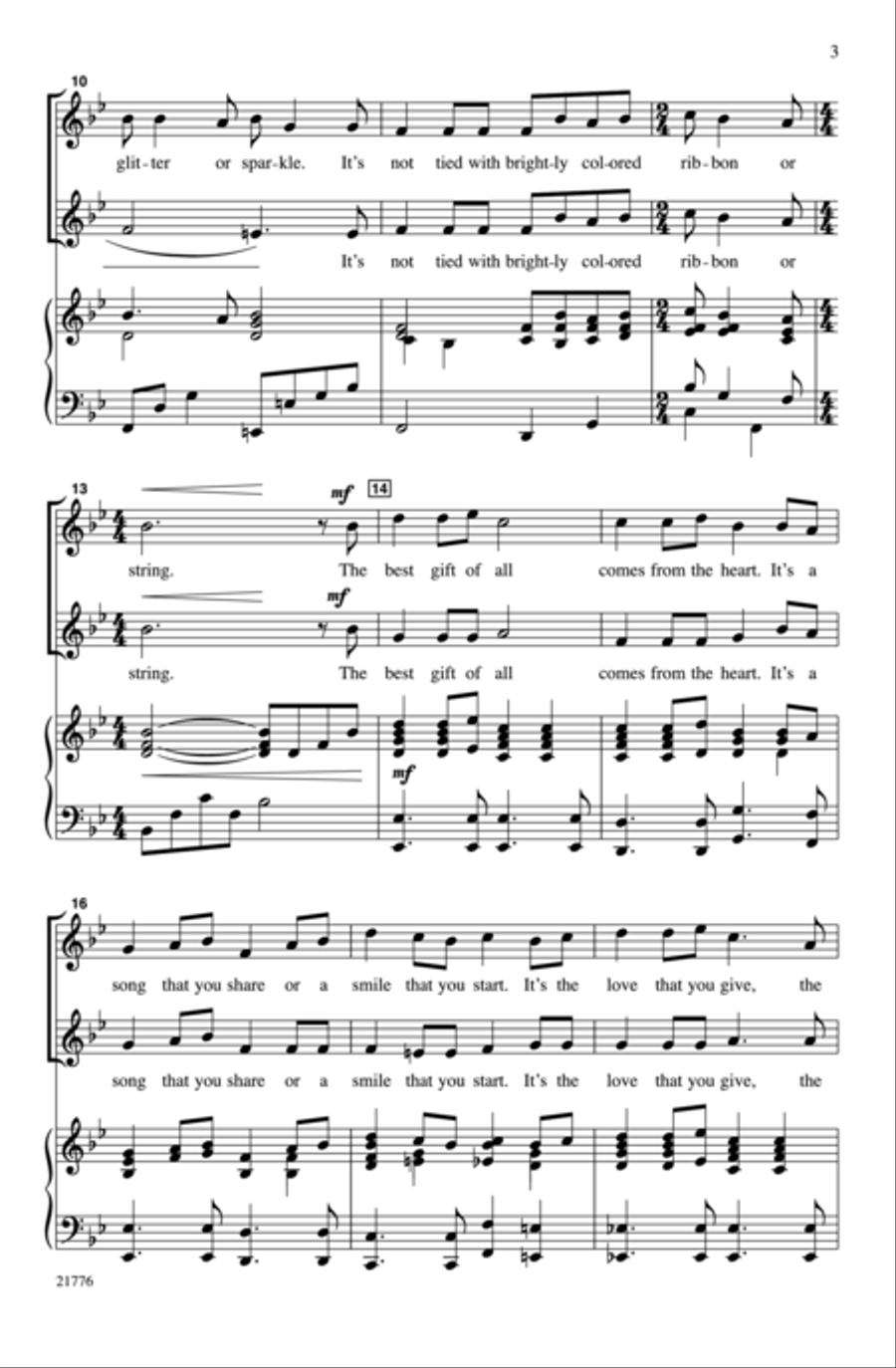 The Best Gift of All 2-Part scores gallery preview page 3