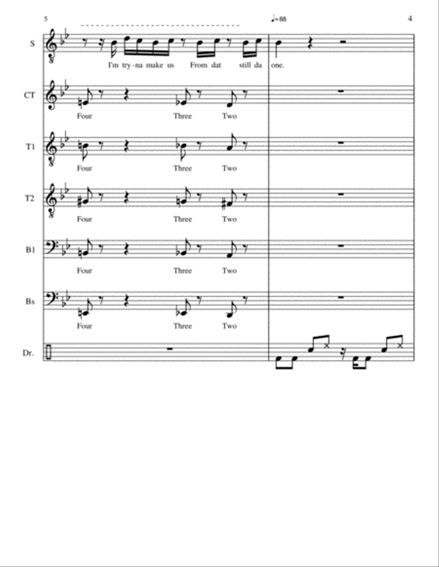 Countdown A Cappella scores gallery preview page 4