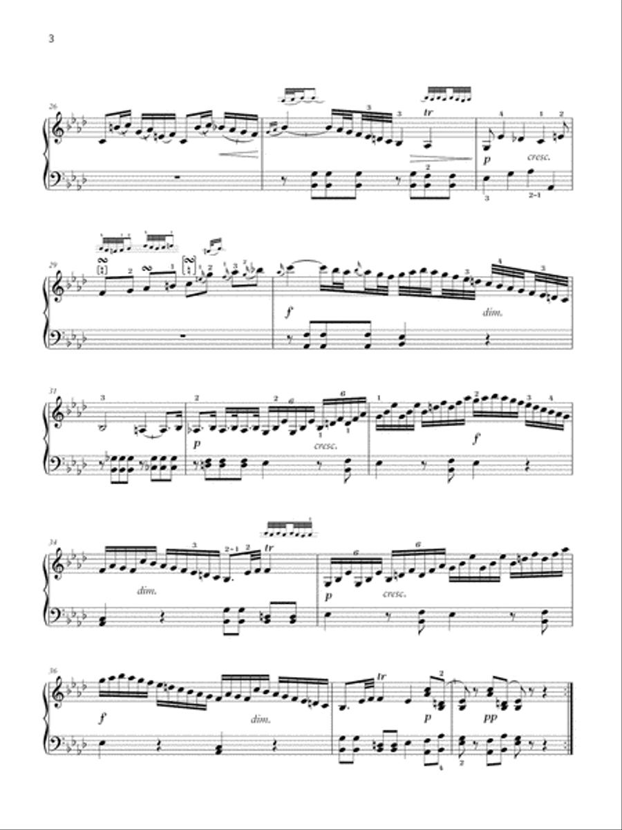 Allegro moderato (Grade 8, list A2, from the ABRSM Piano Syllabus 2021 & 2022) Piano Method scores gallery preview page 3