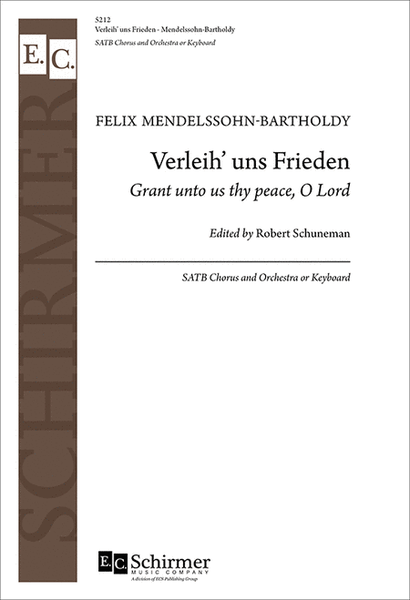 Verleih' uns Frieden (Grant Unto Us Thy Peace, O Lord) (Choral Score) image number null