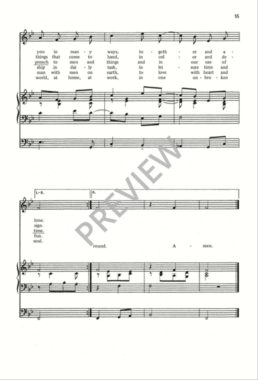 The Calvin Hampton Hymnary 4-Part scores gallery preview page 59