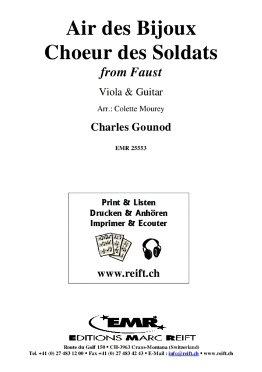 Air des Bijoux / Choeur des Soldats Viola scores gallery preview page 2