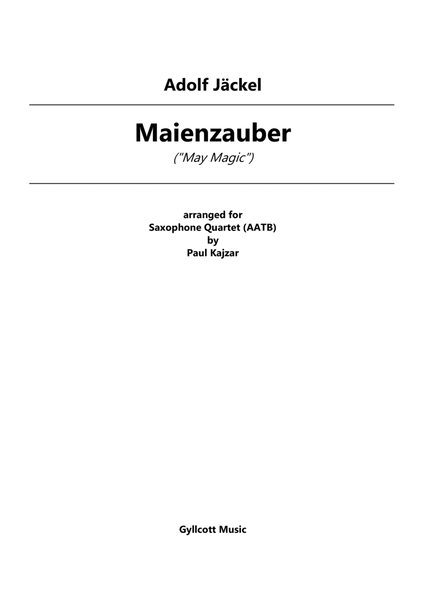 Maienzauber (Saxophone Quartet)