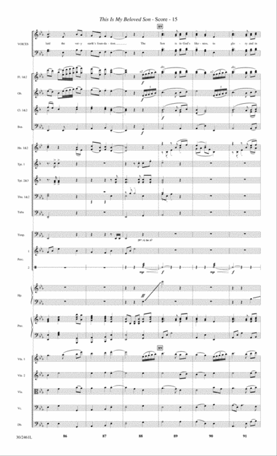 Journey to the Cross - Orchestral Score and Parts Choir scores gallery preview page 17