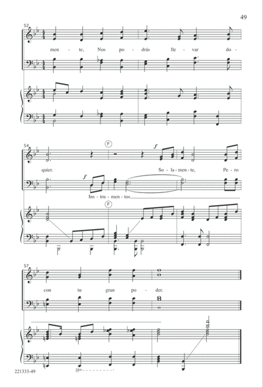 Siervos de Jesus Siervos de Jesus 4-Part scores gallery preview page 53