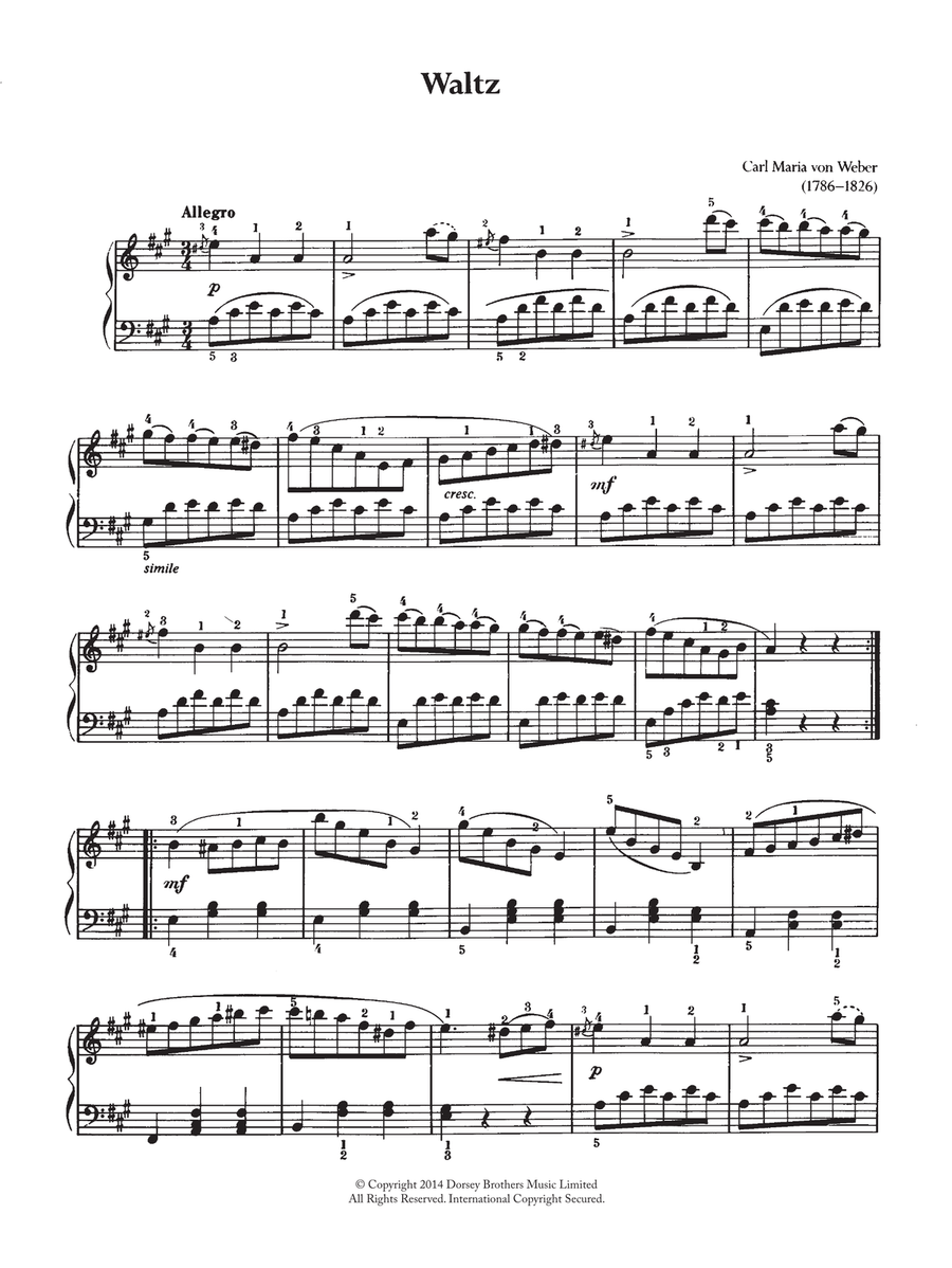 Waltz (J. 146 No. 4) Waltz (J. 146 No. 4) Piano Solo scores gallery preview page 1