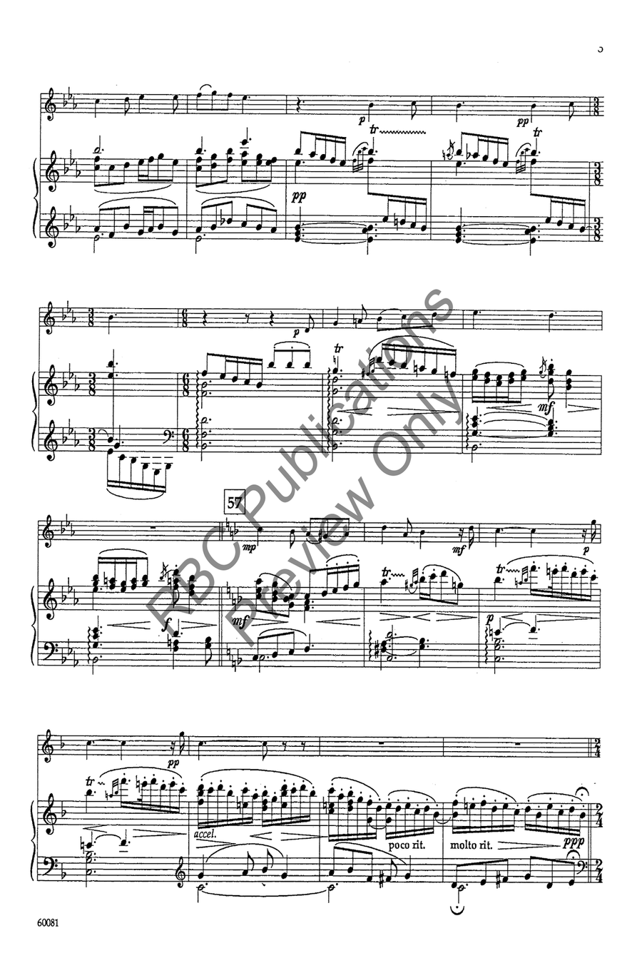 Songs Of A Wayfarer Mvts I and II Set of Parts scores gallery preview page 6