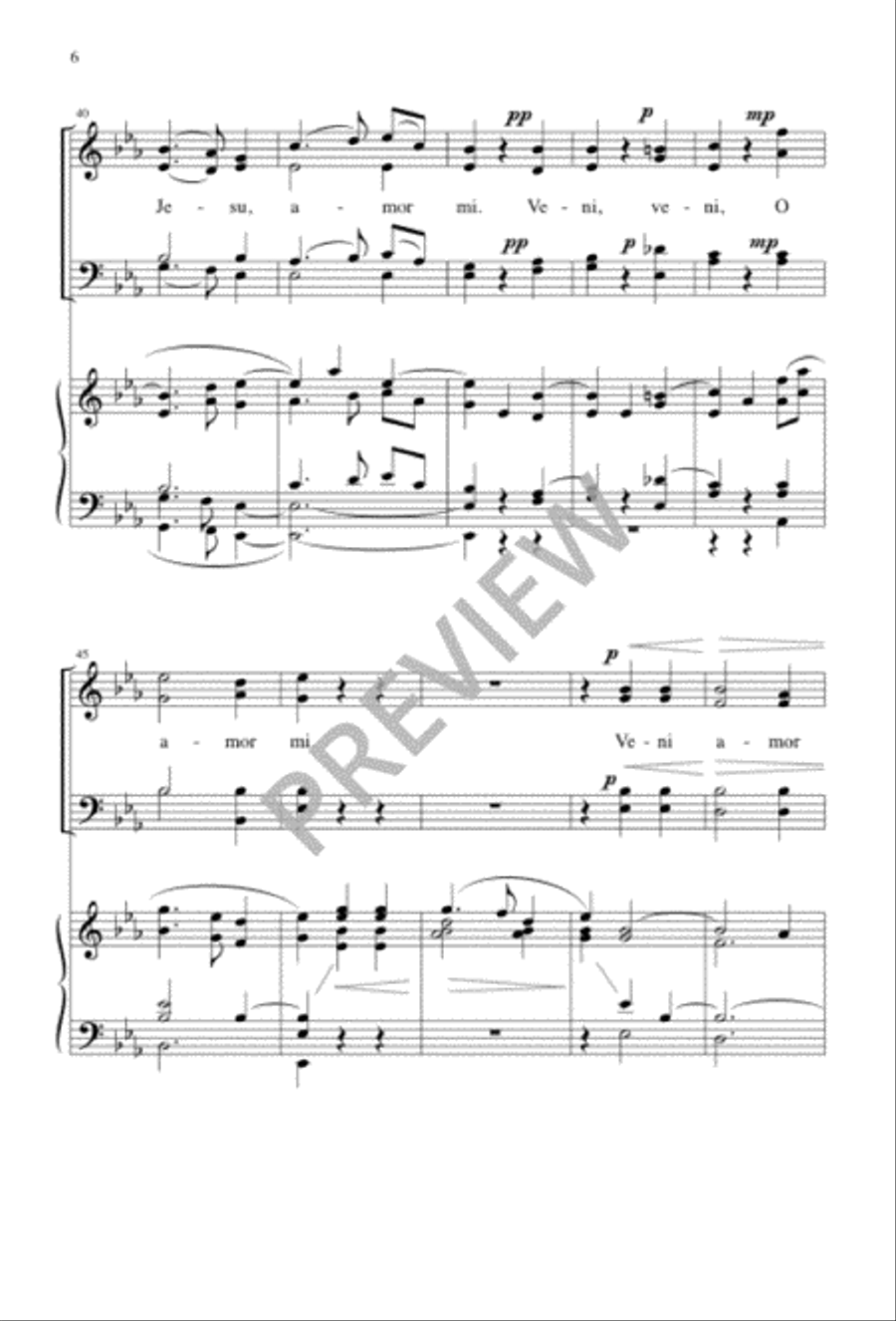 Veni, Jesu, Amor Mi Veni, Jesu, Amor Mi 4-Part scores gallery preview page 6