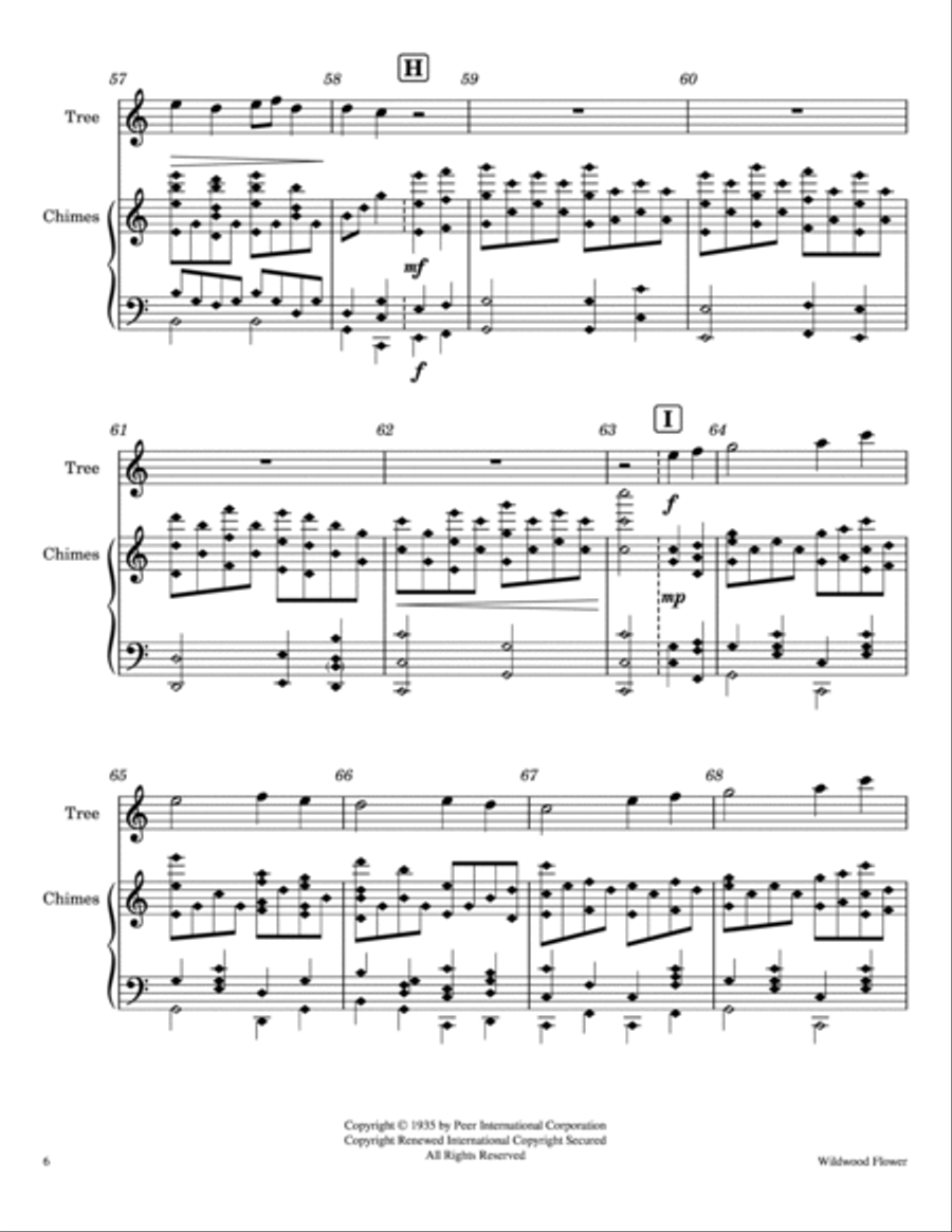 Wildwood Flower Wildwood Flower Handbell Choir scores gallery preview page 6