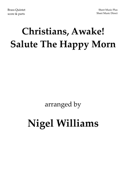 Christians, Awake! Salute The Happy Morn, for Brass Quintet image number null