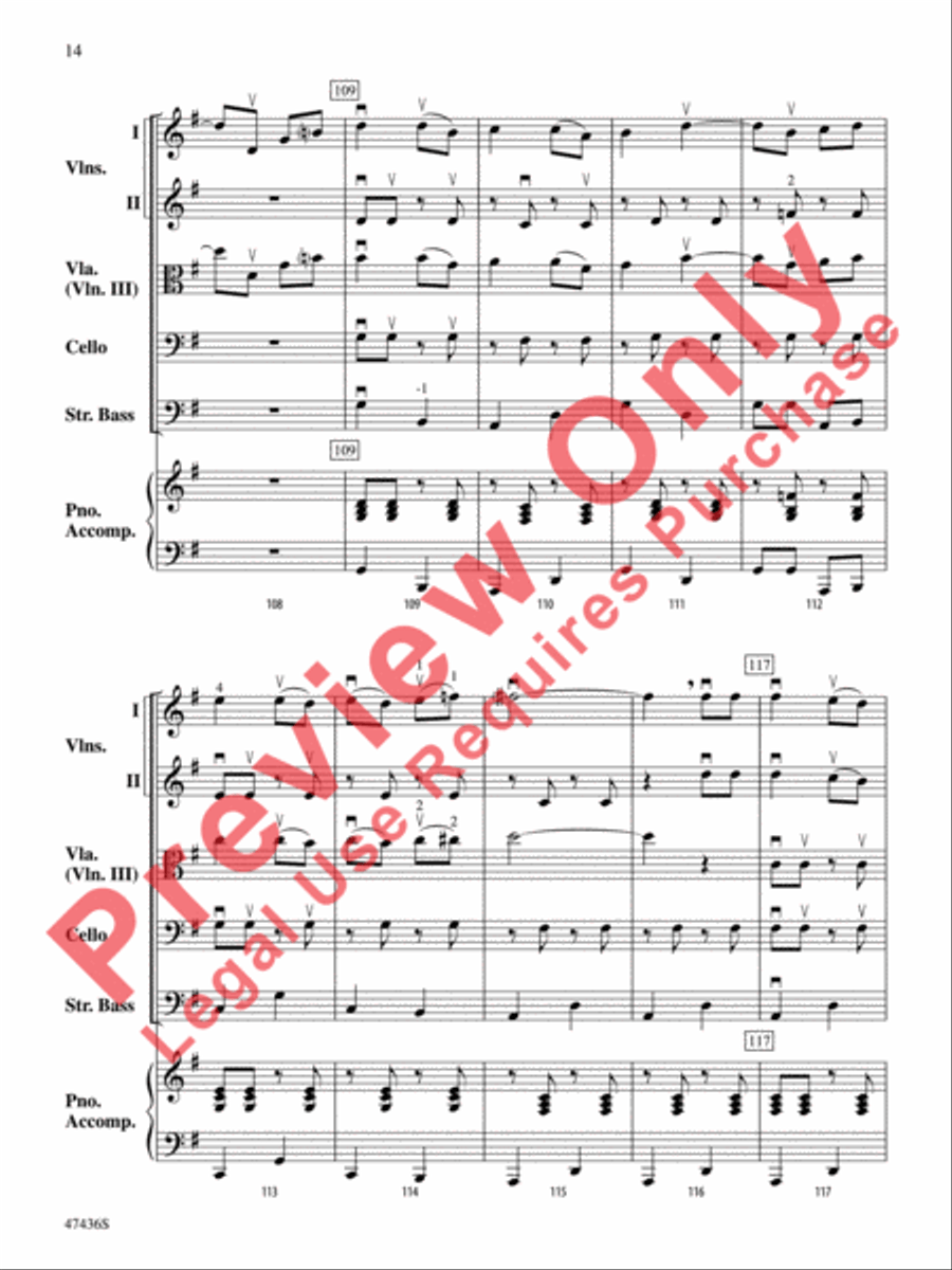 La Fiesta de Cuerdas String Orchestra scores gallery preview page 15