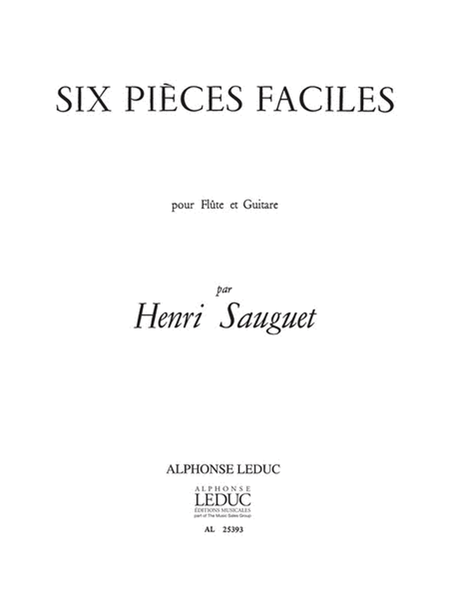 6 Pieces Faciles (flute & Guitar)