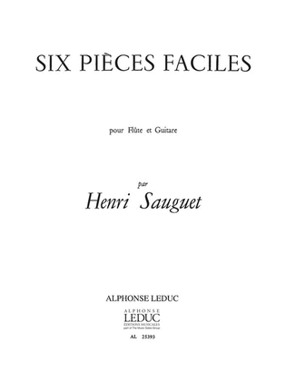Book cover for 6 Pieces Faciles (flute & Guitar)
