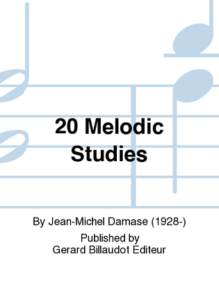 Book cover for 20 Etudes Melodiques No. 3