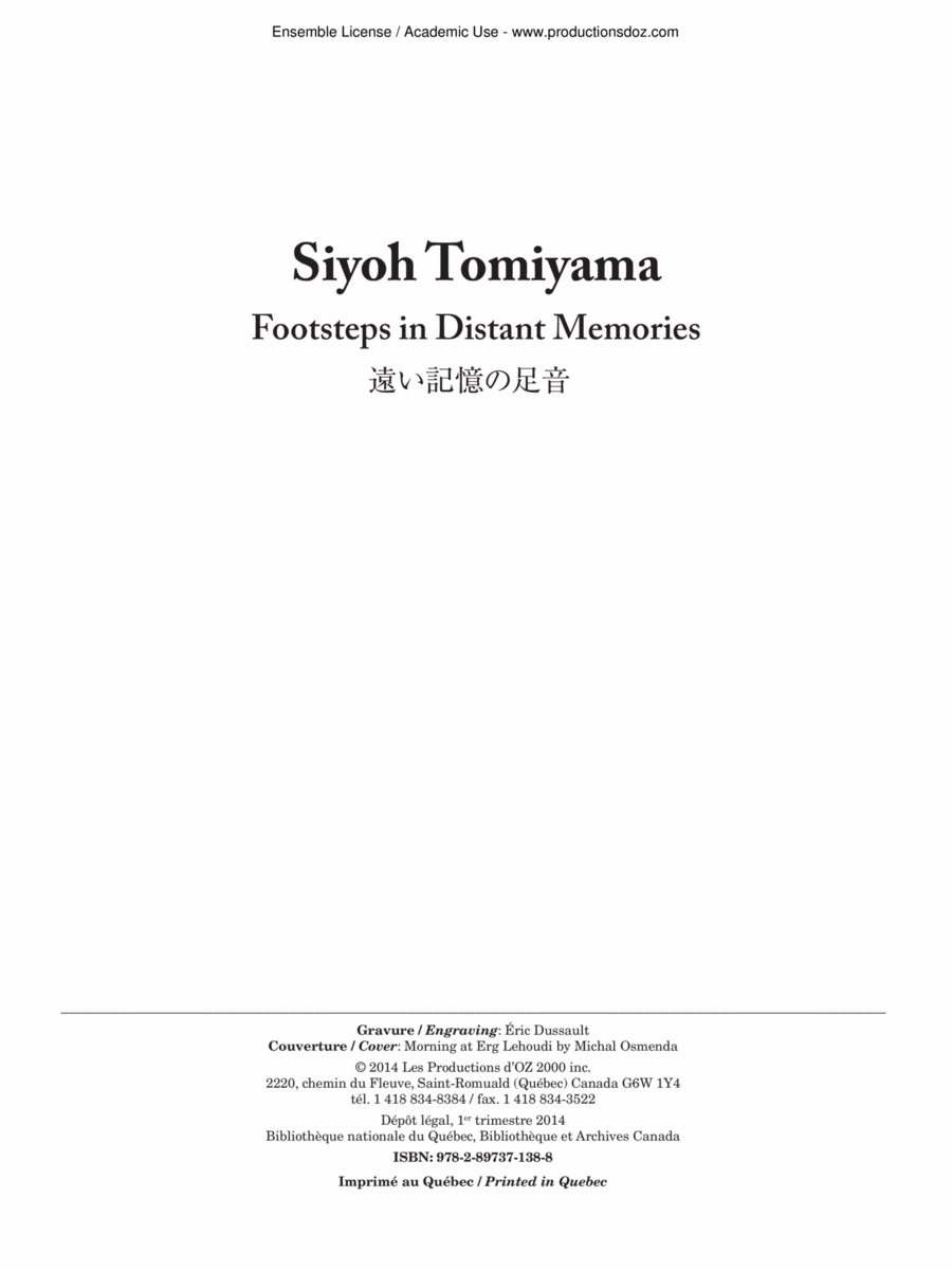 Footsteps in Distant Memories Classical Guitar scores gallery preview page 1
