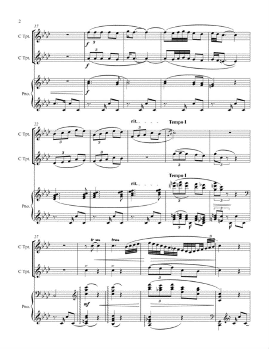 Ravel: Habanera Trumpet Solo scores gallery preview page 2
