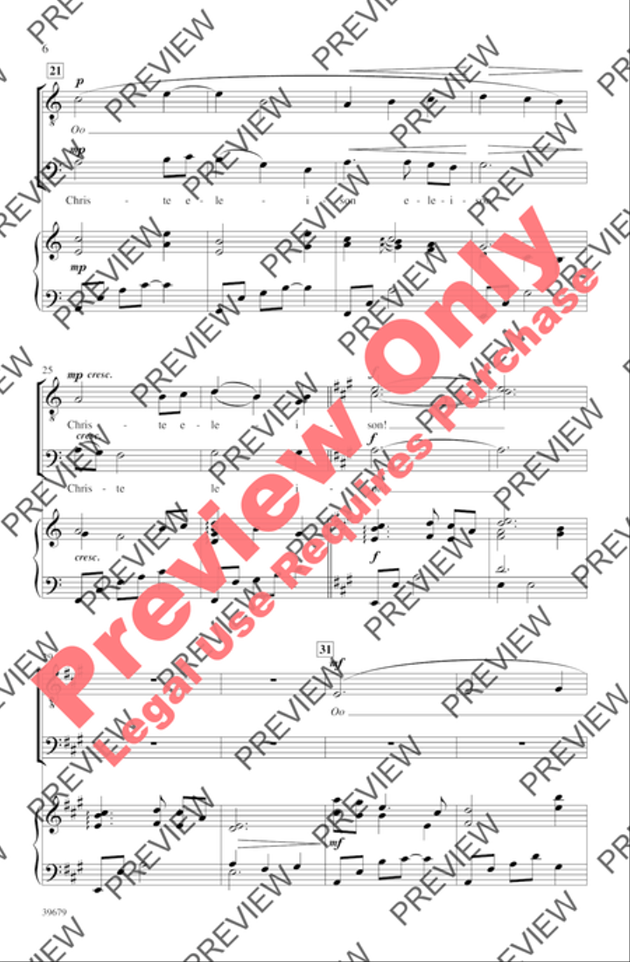 Missa Festiva Men's Choir scores gallery preview page 8