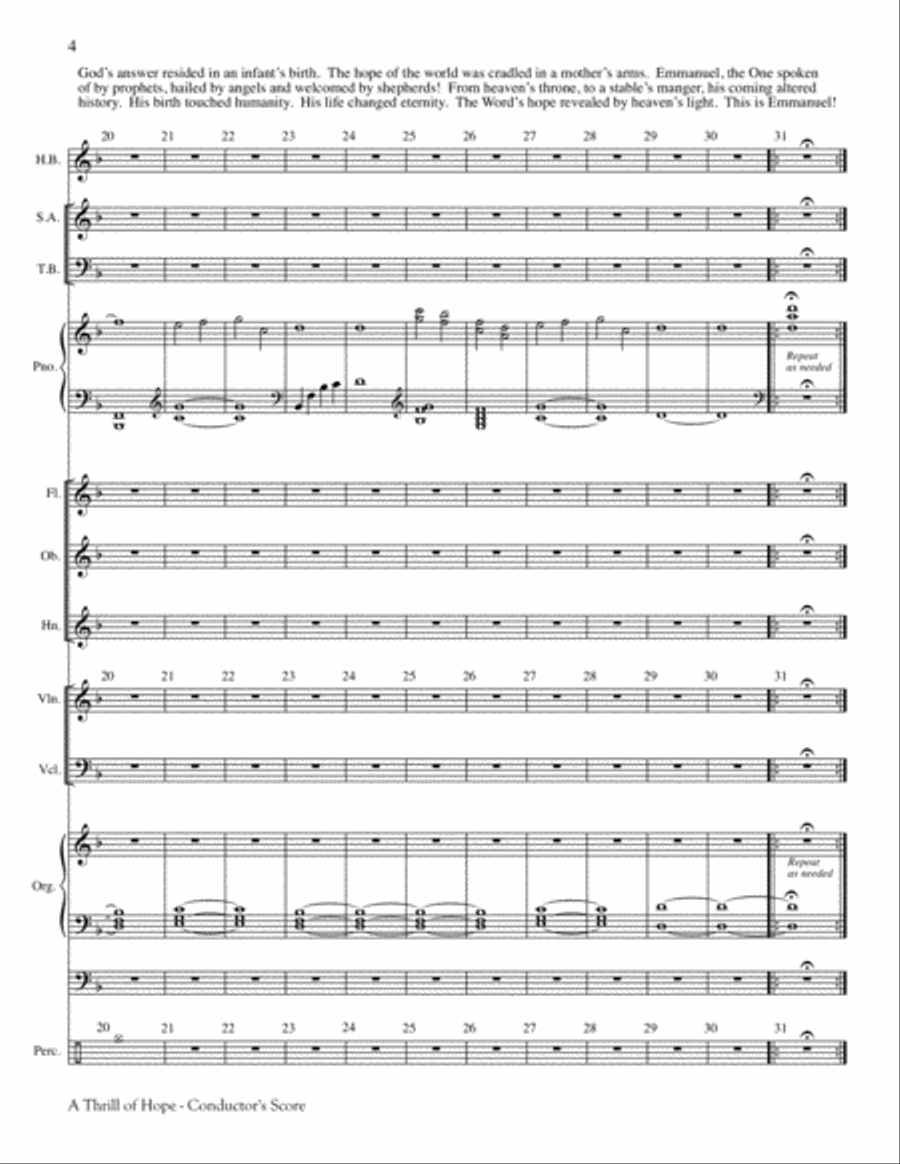 A Thrill of Hope Handbell Choir scores gallery preview page 6