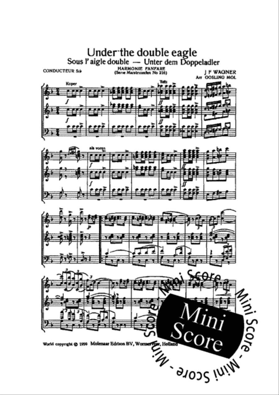 Under the Double Eagle Concert Band scores gallery preview page 5