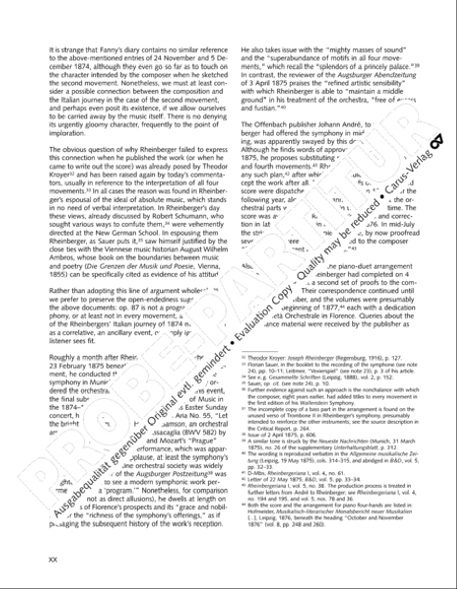 Rheinberger (Gesamtausgabe, Bd. 24) Orchestra scores gallery preview page 21
