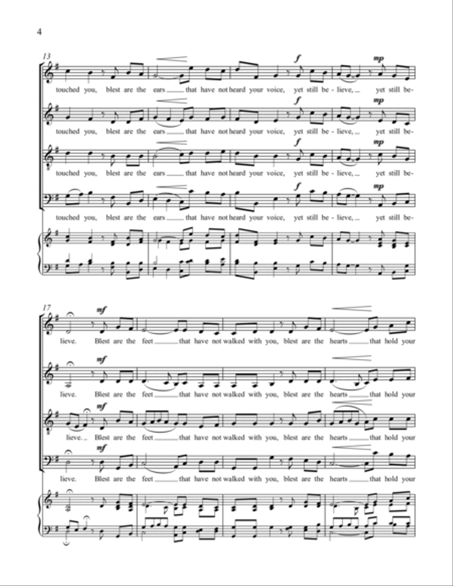 Blest are the eyes that have not seen you SSAATB scores gallery preview page 8
