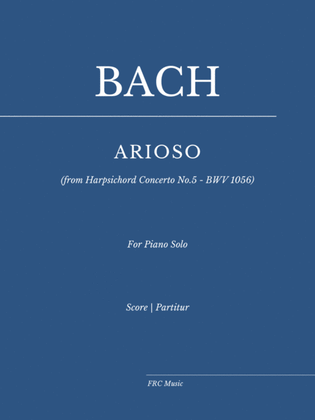 Arioso (from Harpsichord Concerto No.5 - BWV 1056)