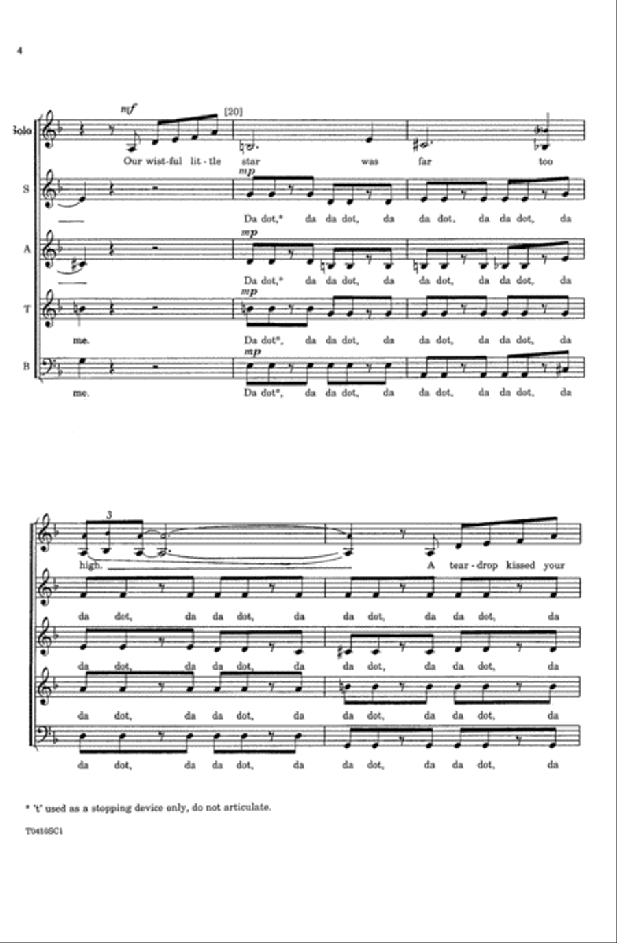 The Shadow of Your Smile (from The Sandpiper) Choir scores gallery preview page 3