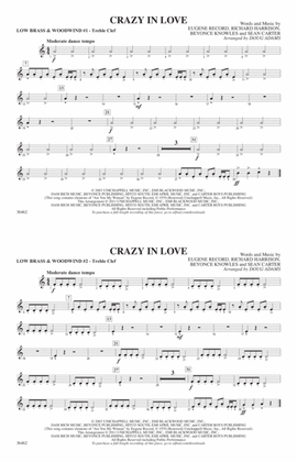 Book cover for Crazy In Love: Low Brass & Woodwinds #1 - Treble Clef