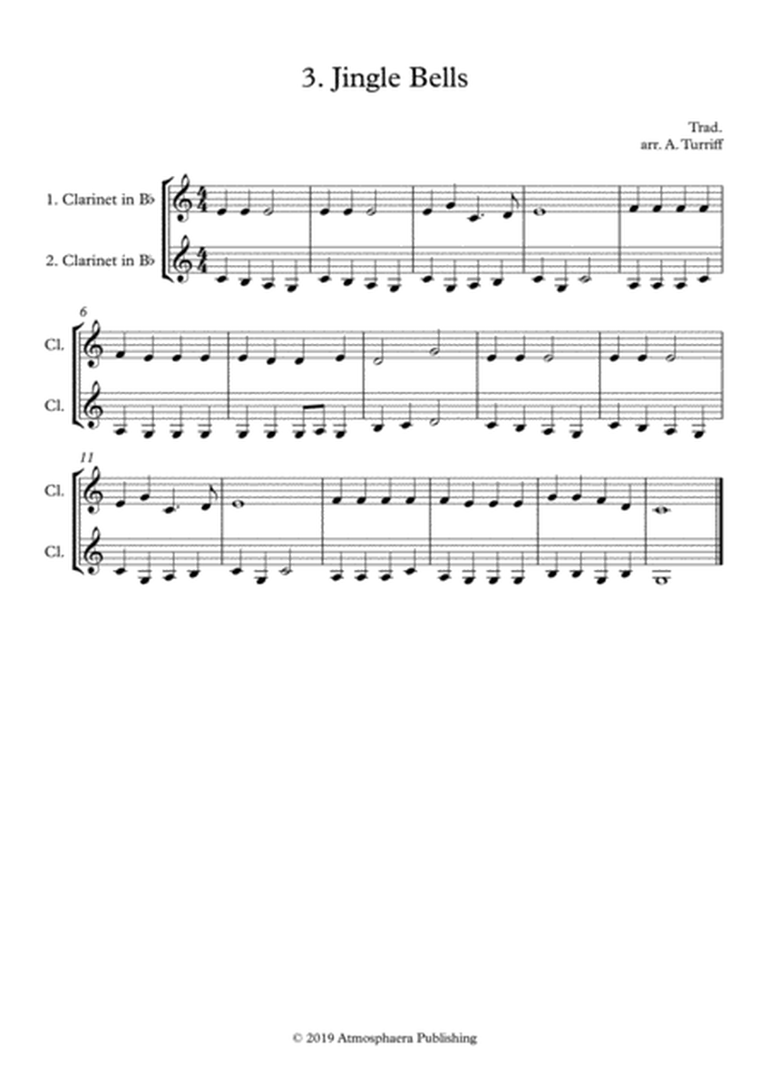 12 Easy Christmas Duets for Clarinet (in the Chalumeanu register) image number null