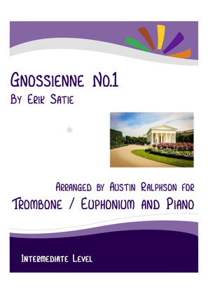 Gnossienne No.1 (Satie) - trombone / euphonium and piano with FREE BACKING TRACK
