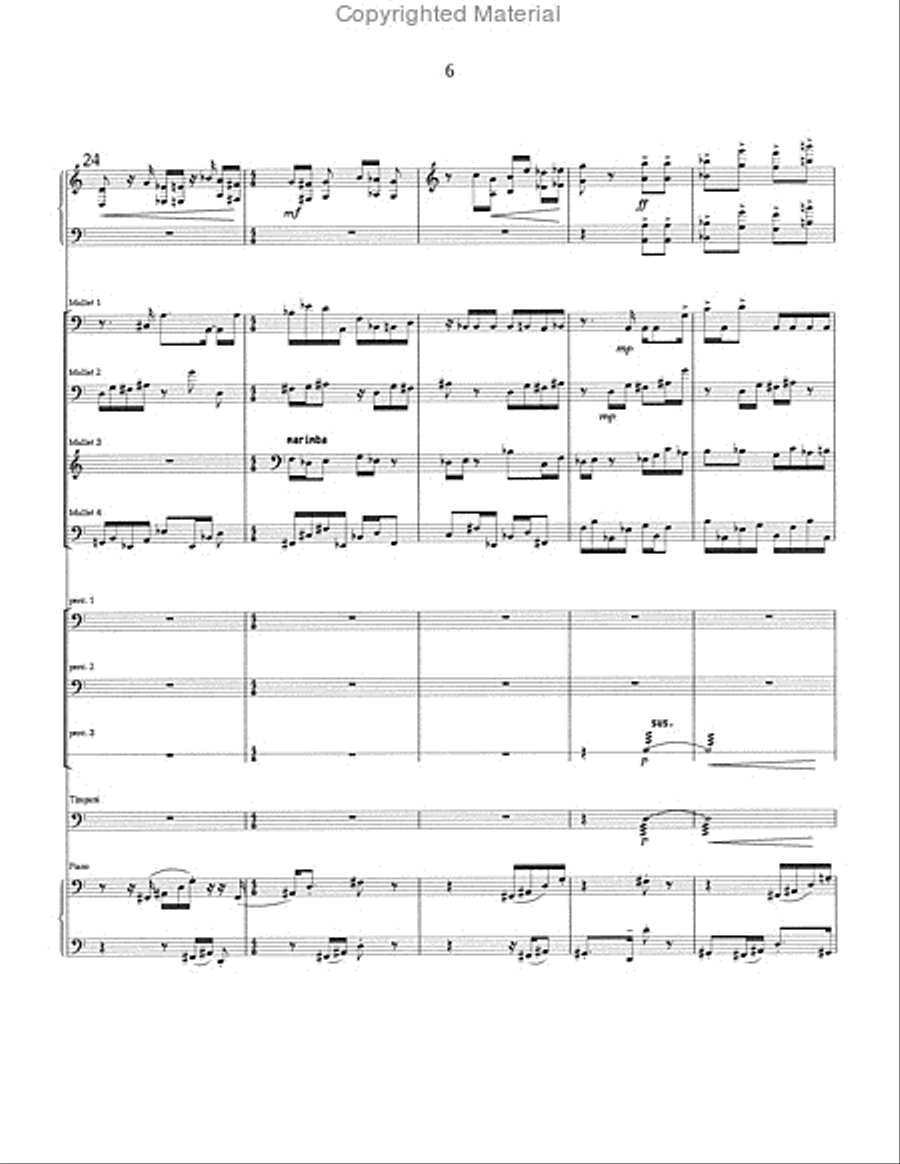 Song of Middle Earth Percussion Ensemble scores gallery preview page 7