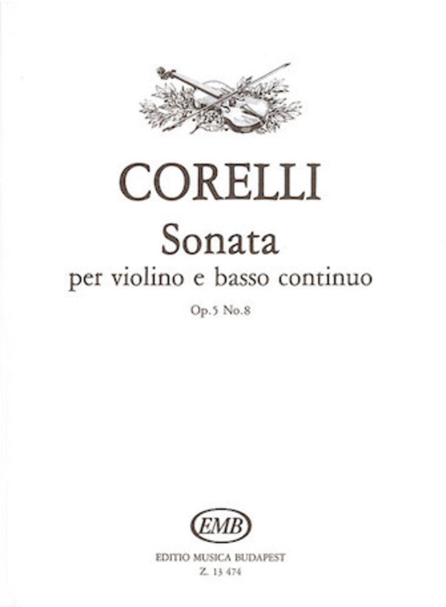 Sonata In E Minor Op5 No8 Violin Basso Continuo